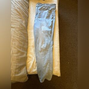 Straight Leg Light Denim Jeans